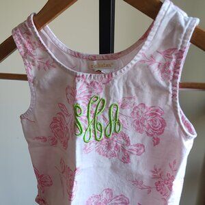 c.c. bates Linen/Cotton Pink & White Shirt